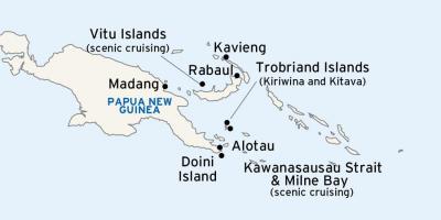 Karta över alotau papua nya guinea
