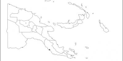 Karta över papua nya guinea karta översikt
