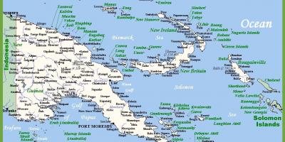 Papua nya guinea i karta